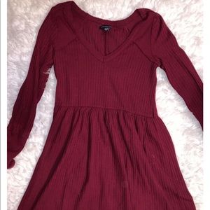 Burgundy American Eagle dress